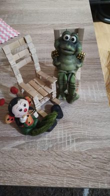 Городские коричневые серьги